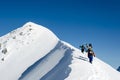 Hikers on Pointe D-Angelon, Morzine, France