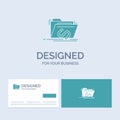 Backdoor, exploit, file, internet, software Business Logo Glyph Icon Symbol for your business. Turquoise Business Cards with Brand Royalty Free Stock Photo