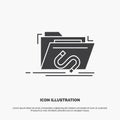 Backdoor, exploit, file, internet, software Icon. glyph vector gray symbol for UI and UX, website or mobile application