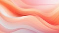 A backdrop featuring abstract, pastel orange minimalist waves, presenting a trendy and stylish peach fuzz color scheme