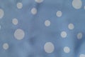 Backdrop - light blue rayon with polka dot pattern