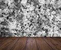 Backdrop marble wall and wood slabs arranged in perspective text Royalty Free Stock Photo