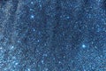 Backdrop - shiny blue lurex fabric from above Royalty Free Stock Photo