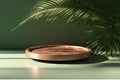 backdrop splay product drink food cosmetic beauty luxury background wall shadow sunlight dappled leaf tree palm counter table