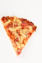 Backed pizza with pinapple and ham Royalty Free Stock Photo