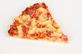 Backed pizza with pinapple and ham Royalty Free Stock Photo