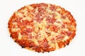 Backed pizza with pinapple and ham Royalty Free Stock Photo