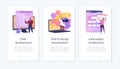 Backend Development app interface template. Royalty Free Stock Photo