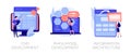 Backend Development vector concept metaphors. Royalty Free Stock Photo
