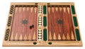 Backgammon, board game. 3d rendering Royalty Free Stock Photo