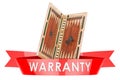 Backgammon, board game, warranty concept. 3D rendering Royalty Free Stock Photo