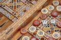 Backgammon Board and and two dice Royalty Free Stock Photo