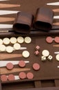 Backgammon Close Up Royalty Free Stock Photo