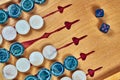 Backgammon of Semi precious stones Royalty Free Stock Photo