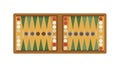 Backgammon Game Set, Compact Entertainment Kit, vector design Generative AI Royalty Free Stock Photo