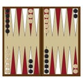 Backgammon game Royalty Free Stock Photo