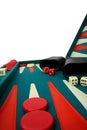 Backgammon Over White Royalty Free Stock Photo