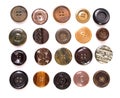 Backgound of various sewing button Royalty Free Stock Photo
