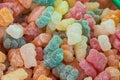 Backgroud of gummy bears Royalty Free Stock Photo