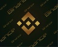 Backgroun blockchain binance design collection