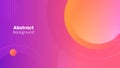 Abstract Colored Pink, Purple and Orange Circles Shapes Background