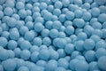 bright Vallarta Blue shining soft plastic balls close up background