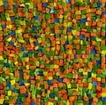 bright multicolor squares mosaic tiles background close up