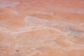 multi tone orange to red colors wavy appearance from Trapani, Sicily, Italy natural salt pans flats background Royalty Free Stock Photo