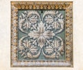 vertical geometric rectangular floral pattern decorative pale stucco stone background