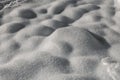 sparkling pure white powder snow small dunes background Royalty Free Stock Photo