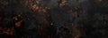 A textured, abstract background featuring a dark surface with rust-like patches in shades of brown and copper Royalty Free Stock Photo