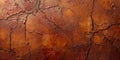 Cracked, textured surface with an earthy, rust-brown tone Texture Background Royalty Free Stock Photo