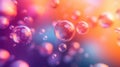 background with an abstract array of floating