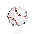 Background abstract baseball ball from blots