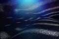 background of abstract blue and silver glitter lights. defocused Royalty Free Stock Photo