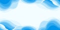 Background with Abstract Blue Waves with Space for text. Wavy abstract art. Royalty Free Stock Photo