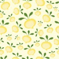 Background abstract cartoon yellow turnips