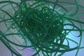 Background abstract CGI composition, bunch of messy string geometric for design, graphic resource. Colorful 3D rendering.