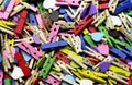 Background abstract of colorful wooden pegs Royalty Free Stock Photo