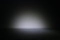 Background of abstract dark concentrate floor scene with mist or fog, spotlight and display Royalty Free Stock Photo