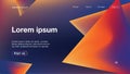 Background abstract dynamic triangle dark light for Homepage