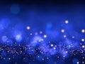 background of abstract glitter lights. blue, gold and black. de focused. Royalty Free Stock Photo