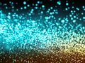 background of abstract glitter lights. blue, gold and black. de focused. Royalty Free Stock Photo