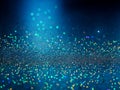 background of abstract glitter lights. blue, gold and black. de focused. Royalty Free Stock Photo