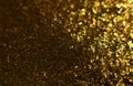 Background of abstract glitter lights. gold and black. de focused Royalty Free Stock Photo