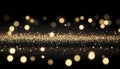 background of abstract glitter lights. gold and black. de focused. Royalty Free Stock Photo