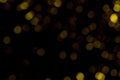Background of abstract glitter lights. gold and black. de focused. Royalty Free Stock Photo