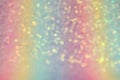 Background of abstract glitter lights. multicilor blue, pink, gold, purple and mint. de focused. banner Royalty Free Stock Photo