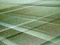 Background abstract green striped texture. Surface of metal Royalty Free Stock Photo