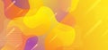 Background abstract liquid shapes with yellow flow fluid gradient colorful vector eps 10. Geometric modern trendy style